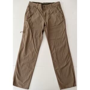 Legendary Outfitters Stretchy Canvas Pants Men 34x34 Brown Outdoor Hiking